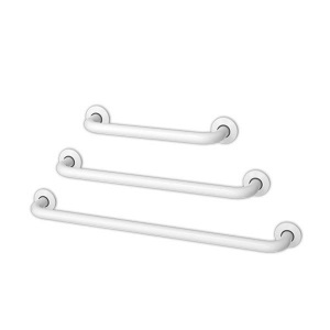 Uchwyt prosty 20-190cm Ø32mm dla niepełnosprawnych do łazienki / toalety biały stalowy HiG Uchwyt prosty 20-190cm Ø32mm dla niepełnosprawnych do łazienki / toalety biały stalowy HiG